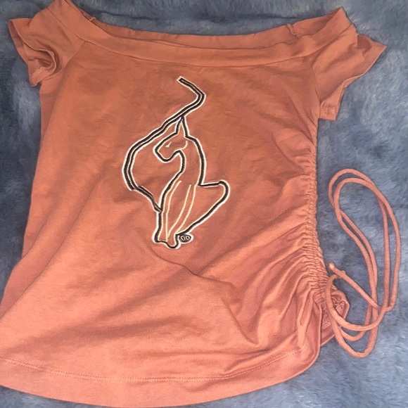 VTG Y2K Baby Phat Peach Top SZ SM - Picture 1 of 4